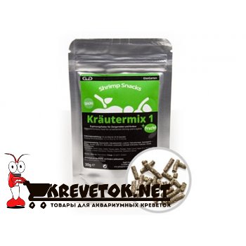 GlasGarten Shrimp Snacks Kräutermix 1 +Frucht  GlasGarten Shrimp Snacks Kräutermix 1 +Frucht